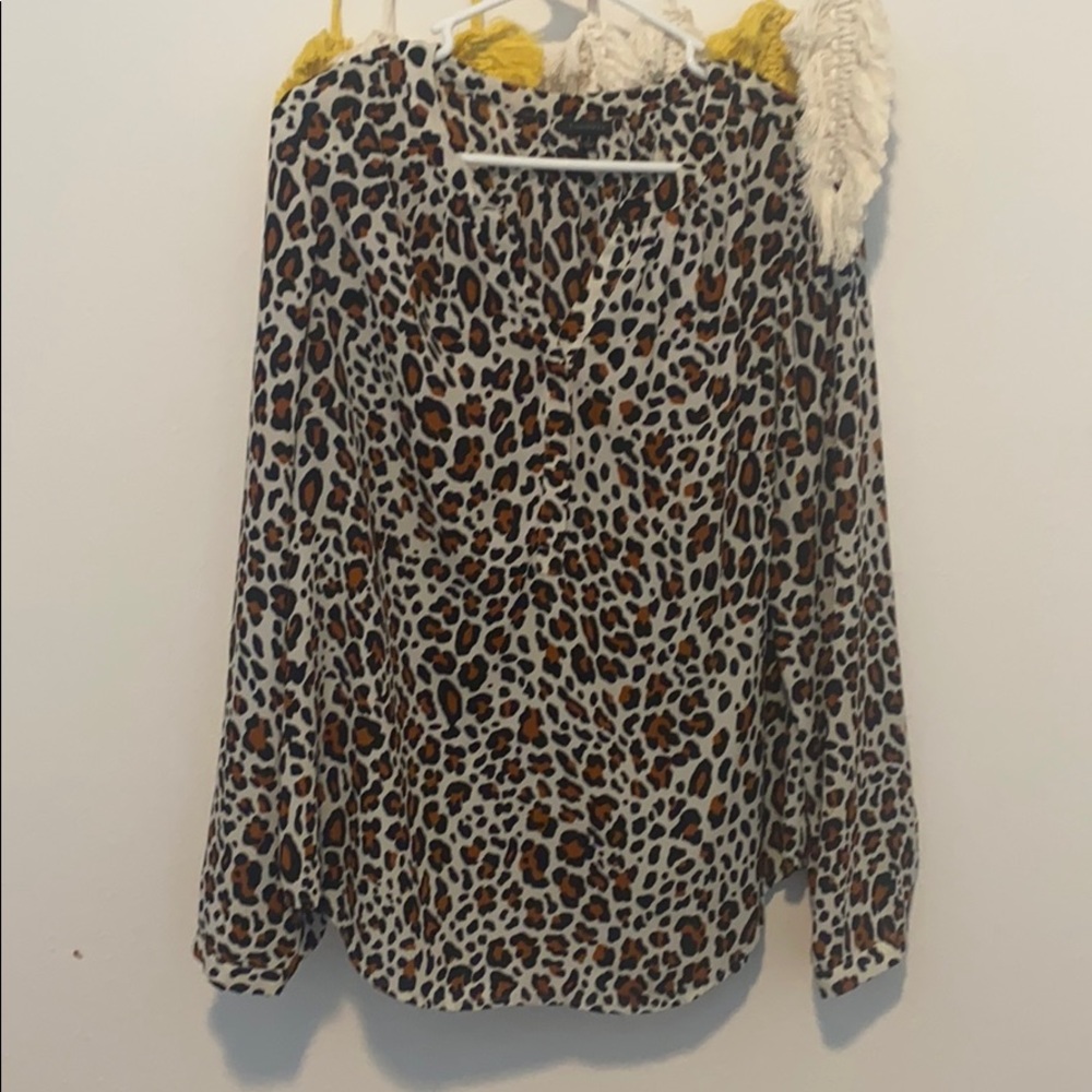 Animal print dress shirt